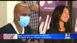 Rep. Ayanna Pressley Endorses Michelle Wu For Boston Mayor