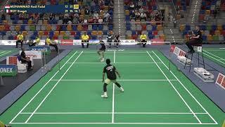 Match point - Andi Fadel Muhammad vs Enogat Roy - MS, SF - Czech Open 2023