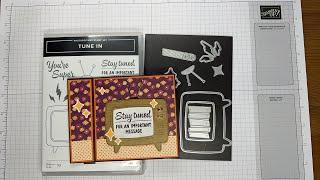 Stampin’ Up! Tune In Birthday Card Tutorial #diy #handstampedcards #papercraft #designerseriespaper