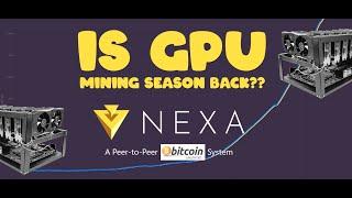 Thought GPU mining was dead? THINK AGAIN! An introduction to NEXA, from Bitcoin Unlimited.