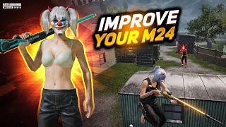 God level trick to improve your M24 1V1 bgmi/pubg | M24 auto headshot trick in bgmi/pubg