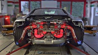 @Donze93's Audi R8 Performance feat. Capristo Exhaust on the DYNO | *Exhaust getting RED HOT* 