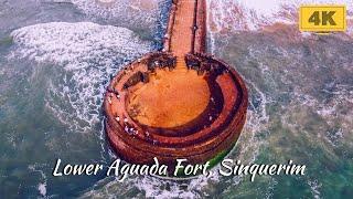 Lower Aguada Fort, Sinquerim Beach | 4K Goa India Walking Tour