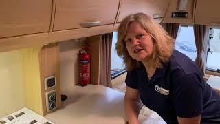 Using the Controls and Equipment inside the Abbey Vogue Touring Caravan