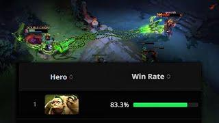 How Rank 1 Pudge Stratz Hook? OMG 83.3% Incredible winrate | Genius Pudge