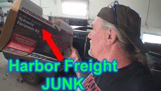 Harbor Freight: 10 Ton Portable Hydraulic Porta Power Kit - TOTAL JUNK - EXTREME FAIL!