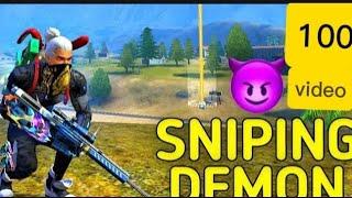 FREE FIRE SNIPING DEMON |  100 TH VIDEO | SOLO VS DUO |