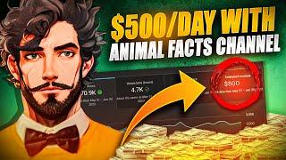 How I Make Viral Animal Facts Faceless Youtube Automation Channel ( $500/Day)