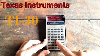 vintage Texas Instrument TI-30 Unboxing and Overview