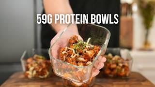 HIGH PROTEIN Loaded BBQ Chicken Potato Bowls | FAST & EASY Meal Prep