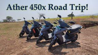 Amazing Electric Scooter Road Trip with the Ather 450x From Pune to Saswad