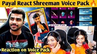 Payal react on shreeman legend voice pack  | Payal can't stop laughing