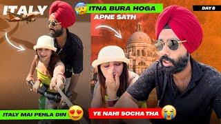 Itlay ke ROME mai pehla din hum itne khush  lekin itna bura hoga apne sth  tagda katt gaya  Day 8