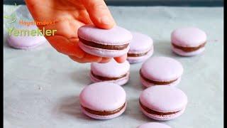 MAKARON BU KADAR KOLAYMIŞ TAM TUTAN GARANTİLİ MAKARON TARİFİ KOLAY MAKARON French Macarons