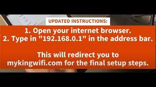 King WiFiMax™ Router/Range Extender - Setup & Installation