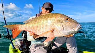 Little Lures Far Out for BIG MUTTON SNAPPER and Grouper - Florida Keys Kayak Fishing