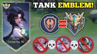 ZHUXIN BEST EMBLEM IN MYTHICAL HONOR!‼️ (hard match!) | GLOBAL ZHUXIN BEST BUILD -MLBB