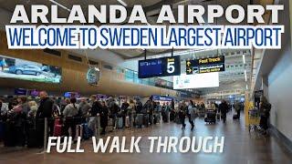 Arlanda Airport in 17 minutes + Sky city Stockholm - Sweden 2024