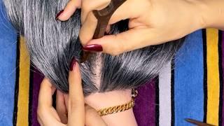 ASMR Scalp Check & Hairplay & Hair Sticks & Crispy Sounds & Hair Sounds & Hair Scratch‍️