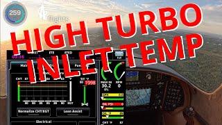 Lancair IV-P High Turbo Inlet Temperature!  Followed by High EGT and then a Fuel Probe Issue.