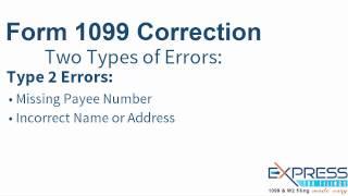 IRS Form 1099 Correction - ExpressTaxFilings