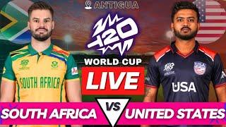 T20 WC 2024 Live SA vs USA Match Today | South Africa vs United States Live Score T20 World Cup Live