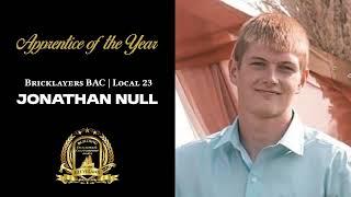 Apprentice of the Year - Jonathan Null | Bricklayers BAC | Local 23