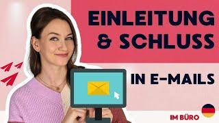E Mail auf Deutsch schreiben | Wichtige Sätze für Einleitung und Schluss |Kostenloses PDF