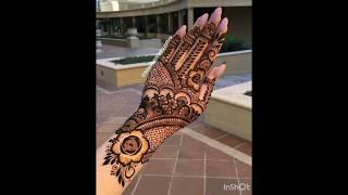 Stylish henna design ️️#new #mehndi#mehandidesign#shorts #subscribe#eidhenna#henna#weddinghenna