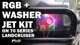 RGB and Washer Jets on 70 Series Toyota LandCruiser