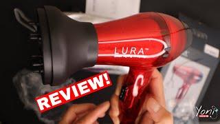 REVIEW LURA Travel Hair Dryer with Diffuser and Concentrator - Mini Blow Dryer with Dual Voltage