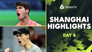 Alcaraz vs Monfils, Sinner vs Shelton, Djokovic, Zverev Play | Shanghai 2024 Highlights Day 8