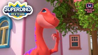 The Dino Who Cried Fire | Super Dino (14-Minute Cartoon for Kids!)