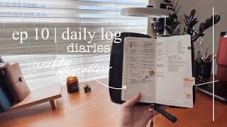 daily log diaries | ep 10 hobonichi weekly migration, some travel, and decorating