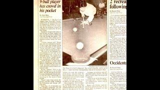 The best 9 ball player of All-time!  Ron Rosas spanks World 9-ball Champ Buddy Hall in 1992 13 to 3