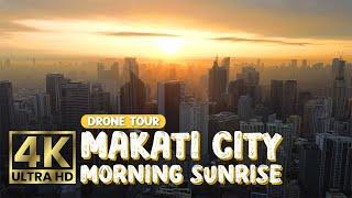 Beautiful Sunrise in Metro Manila! | Makati City | Drone Tour 2024