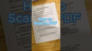 How to scan to PDF？？#trythis #scantopdf #documents #productivity #efficiencyhack  #howto #ScanMaster
