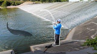 The BIGGEST One I've EVER Caught in a Spillway!!! (SURPRISE Catch!)