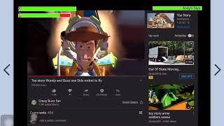 Toy Story Final Battle with healthbars