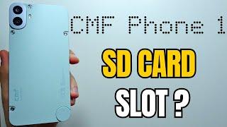 Does CMF Phone 1 have SD Memory Card Slot?