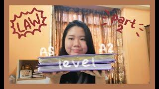 how to study A-Levels Law efficiently  (part 2: AS Law exam prep & A2 Law advice)