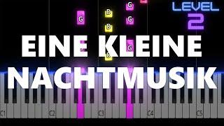 Eine Kleine Nachtmusik - Mozart - EASY Piano Tutorial