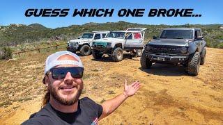 STOCK JEEP vs. SEMA BRONCO vs. PRERUNNER JEEP!