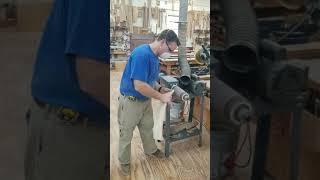 How custom wooden chair backs are made at George's Furniture