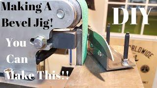 Making A Very Simple Bevel Jig | DIY | Knife Making