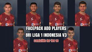 Facepack ADD INDONESIA PLAYERS v3 for Tauvic99 v9 patch | PES 2017