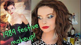 I Follow A Tutorial From 1989! | Holiday Makeup Fun! | X(elle)-Mas!