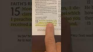 The gospel message    1 Corinthians 15:1-6
