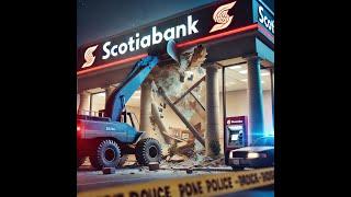  Scotiabank Heist: Thieves Use Heavy Machinery to Steal ATM! 