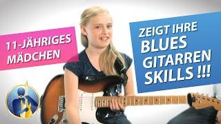 10-jähriges Mädchen beeindruckt mit Blues-Gitarren-Skills !!!